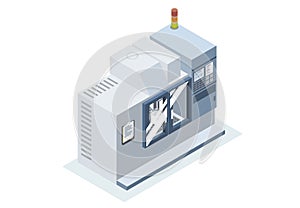 CNC machining isometric simple design