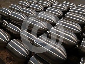 CNC made steel parts in aerospace and rocket industry. The hi-technology metal working processing by CNC turning machine .