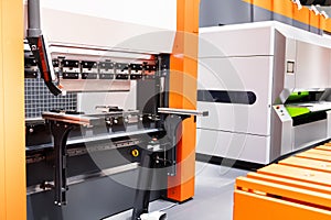 CNC mashine. Motorized maneuverable tool is controlled by a computer.