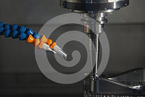 The CNC milling machine cutting press die by solid ball end mill tool