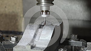 The CNC milling machine cutting press die by solid ball end mill tool