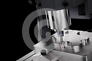 CNC Milling Machine. Industrial Concept