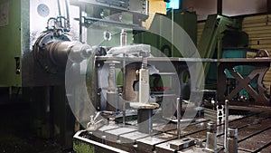CNC milling machine in metal working factory