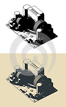 CNC power supply module illustrations