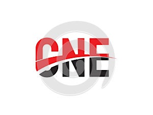 CNE Letter Initial Logo Design Vector Illustration