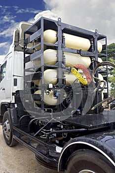 CNG gas containers for heavy truck