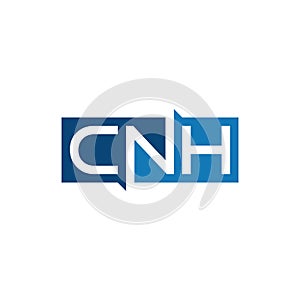 CNH letter logo design vector