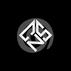 CNS letter logo design on black background. CNS creative initials letter logo concept. CNS letter design