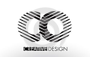 CO C O Lines Letter Design with Creative Elegant Zebra