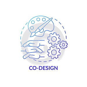 Co-design concept icon