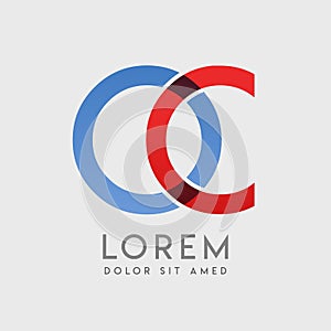 CO logo letters with blue and red gradation