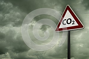 Co2 on roadsign