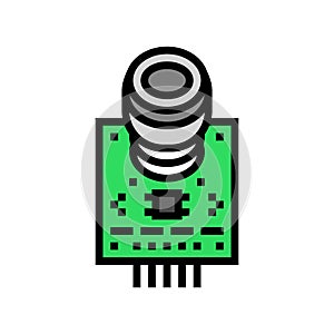 co2 sensor module color icon vector illustration photo
