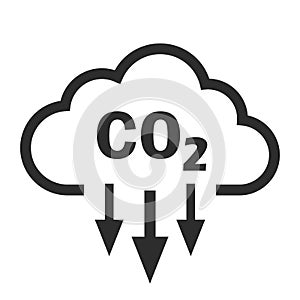 Co2 vector icon photo