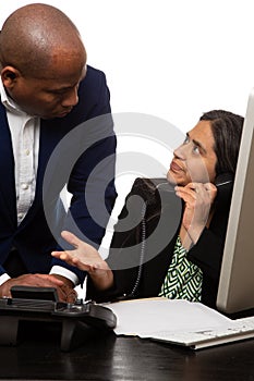 Co-Worker Expressing Confusion to Team Mate