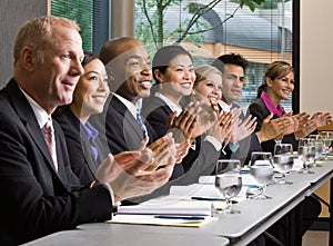 Auf der tisch Konferenz 