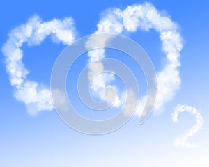 Co2 in blue sky