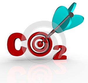 CO2 Carbon Dioxide Reduction Target and Goal photo