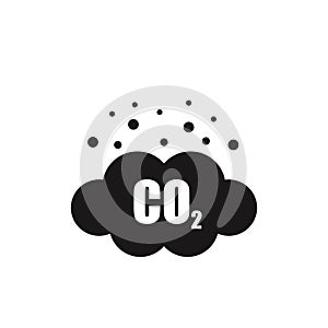 Co2 emissions vector icon