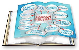 CO2 Net-Zero Emission layout concept with a descriptive scheme