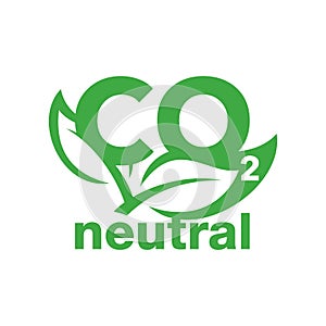 CO2 neutral stamp - carbon emissions free