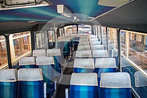 Coach bus interior