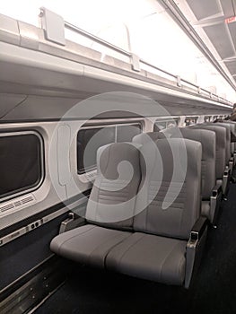 Amtrak train interior photo