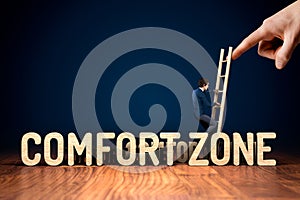 Coach motivate to leave comfort zone