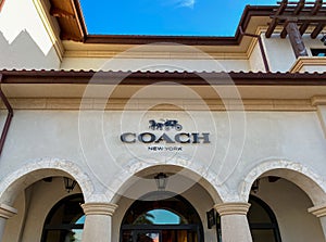 A Coach store at an outdoor mall
