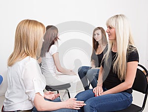 Coach and support group during psychological