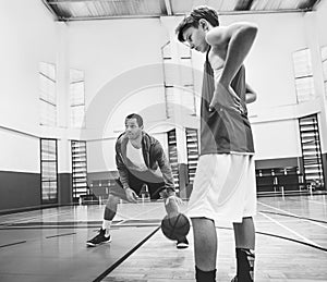 Coach Team Athlete Basketball Bounce Sport Concept