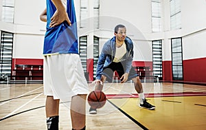 Coach Team Athlete Basketball Bounce Sport Concept