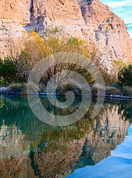 Coachella Valley Mountains Reflection in Water California