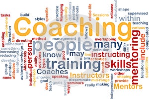 Coaching background concept