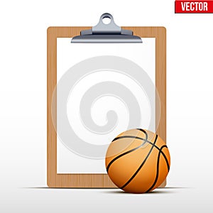 Coaching blank clipboard