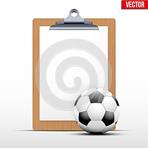 Coaching blank clipboard