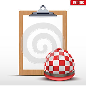 Coaching blank clipboard