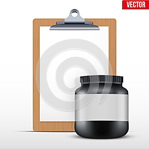 Coaching blank clipboard