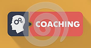 Coaching Concept in Flat Design.