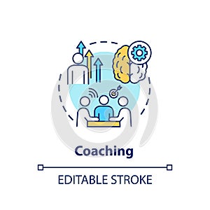 Coaching concept icon