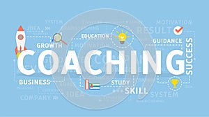 Coaching concept illustration.