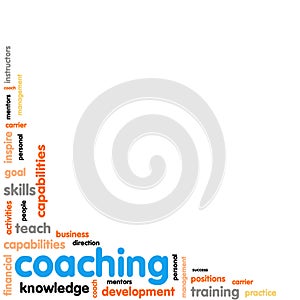 Coaching concept word cloud