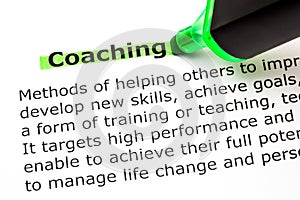 Coaching Definition