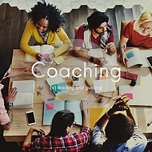 Coaching Educating Instructor Management Concept