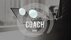 Coaching Guru Guide Teach Coaching Concept