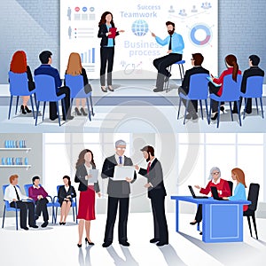 Coaching Horizontal Flat Banners