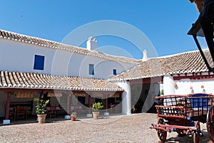 A coaching in La Mancha, Spain.