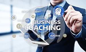 Coaching Mentoring Education Business Training Development E-learning Concept