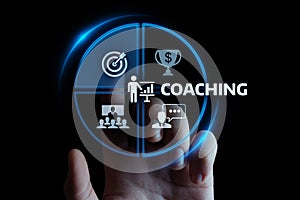 Coaching Mentoring Education Business Training Development E-learning Concept