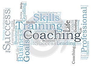 COACHING word cloud